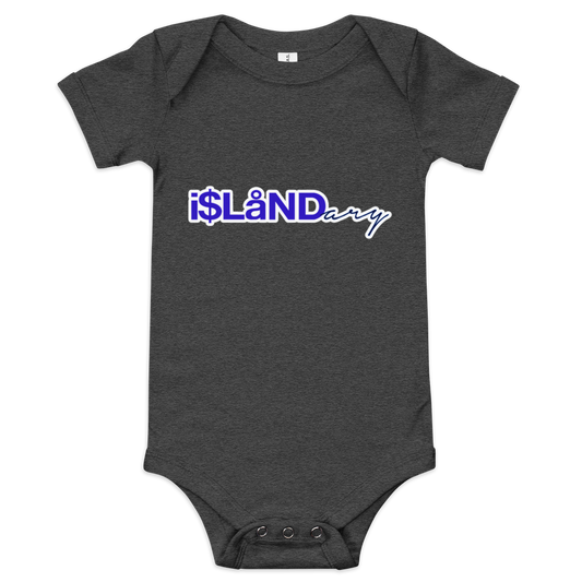 Blue Islandary Baby short sleeve one piece