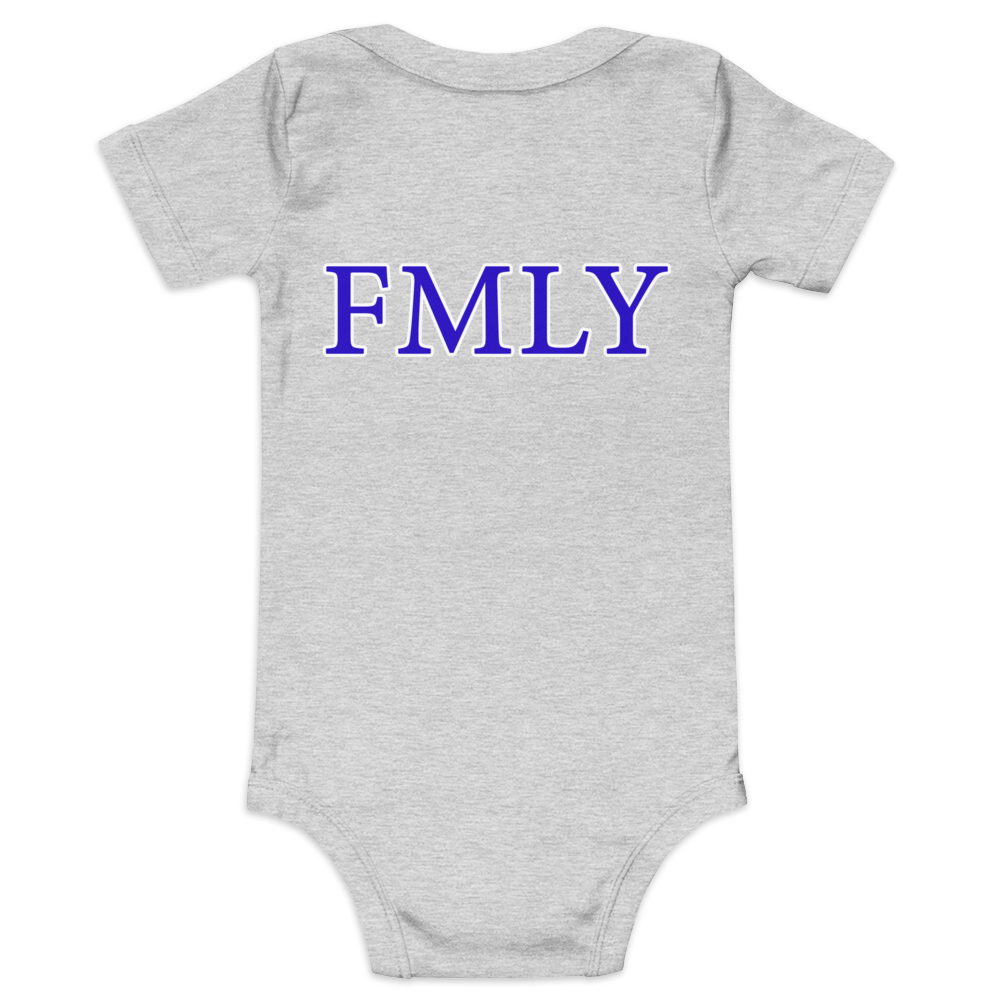 July 4th Blue Islandary FMLY Baby short sleeve one piece