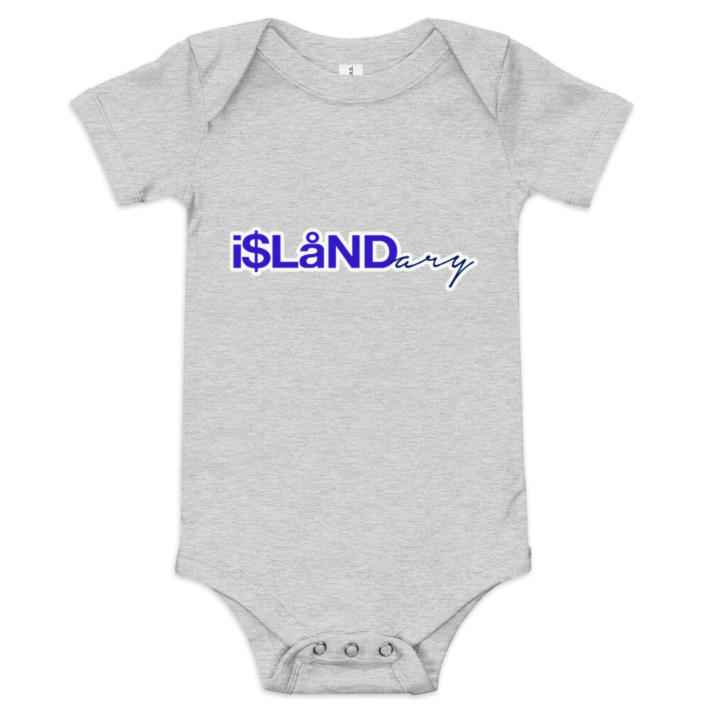 Blue Islandary Baby short sleeve one piece