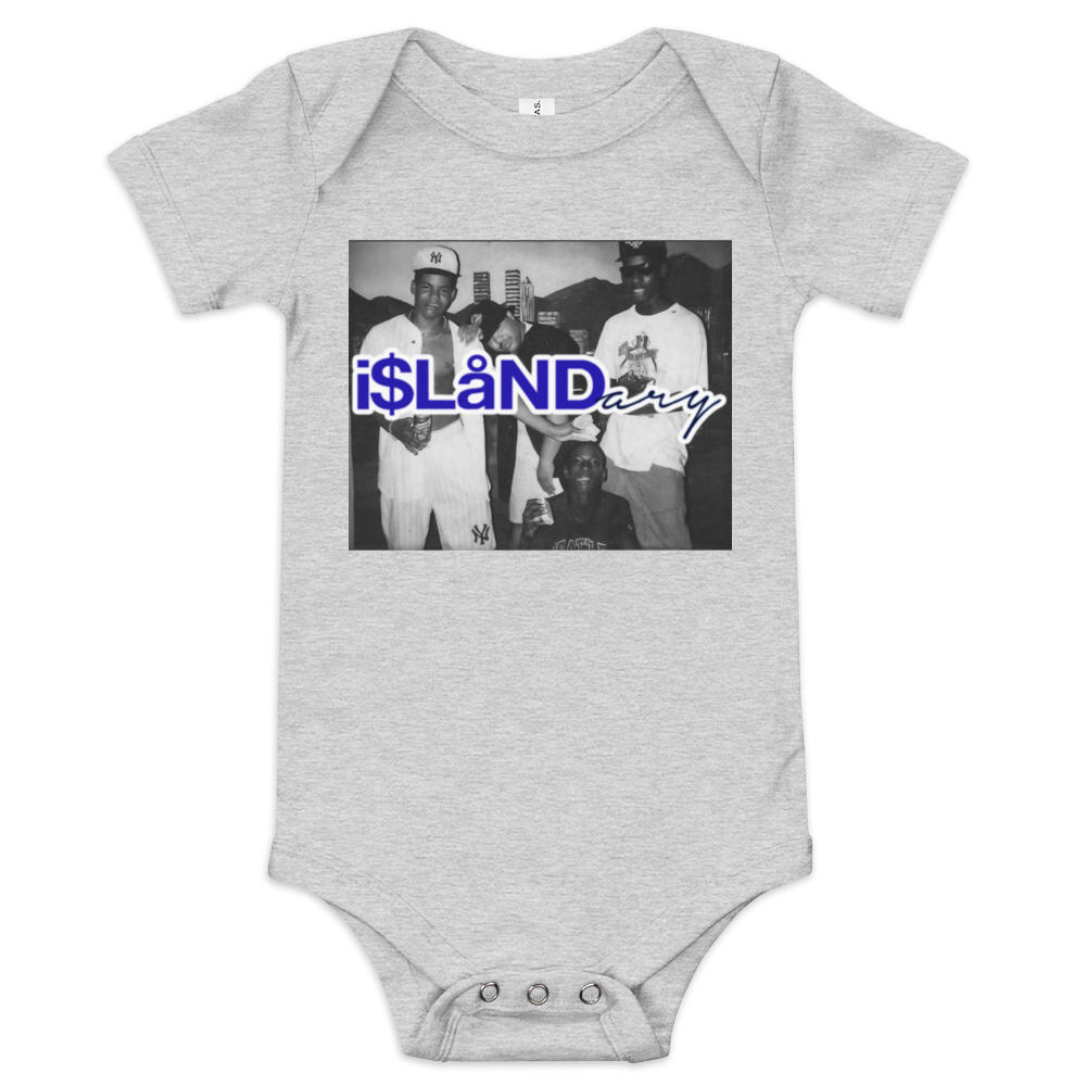 Nightlife Blue Islandary FMLY Baby short sleeve one piece