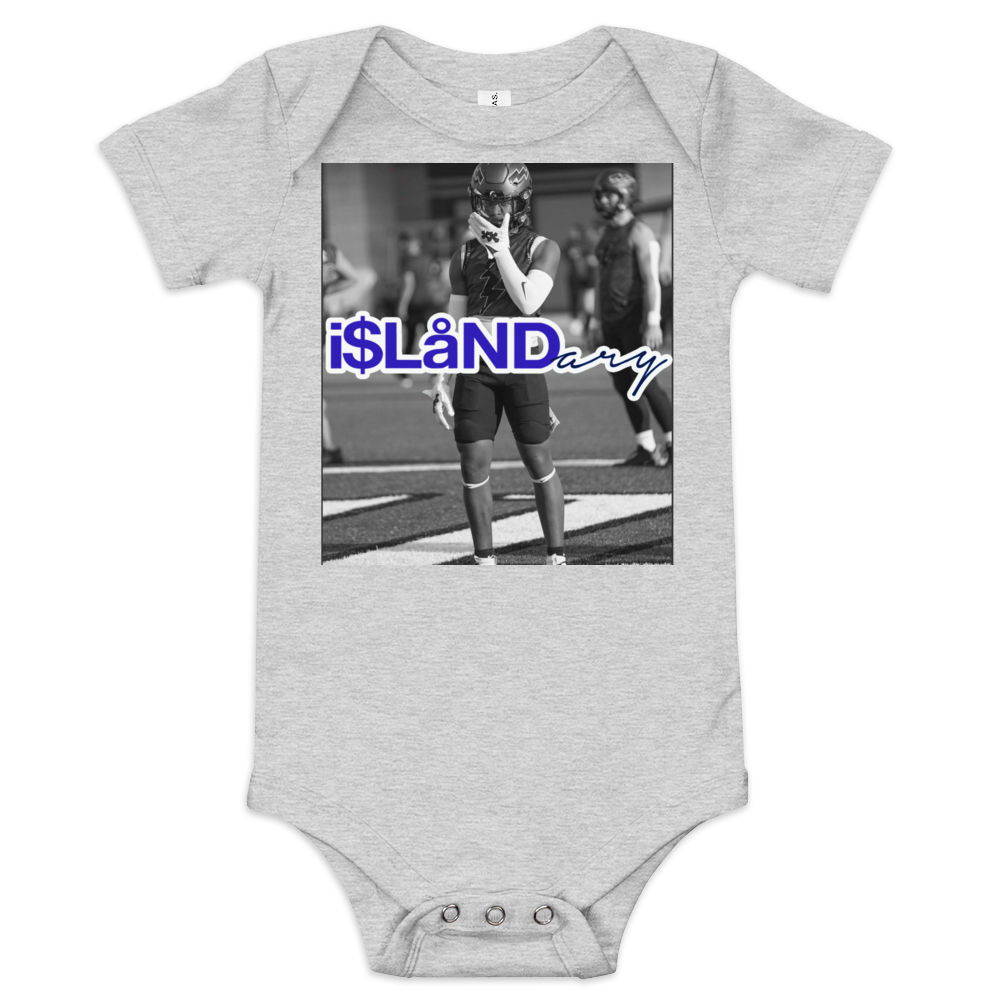 ZP Supercharged Blue Islandary FMLY Baby short sleeve one piece