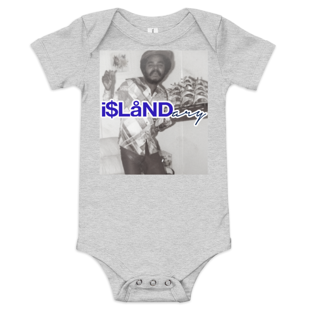 OG JB Blue Islandary FMLY Baby short sleeve one piece