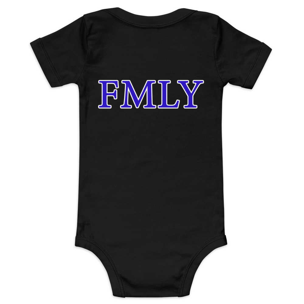 Blue Baby B3rry FMLY Baby short sleeve one piece