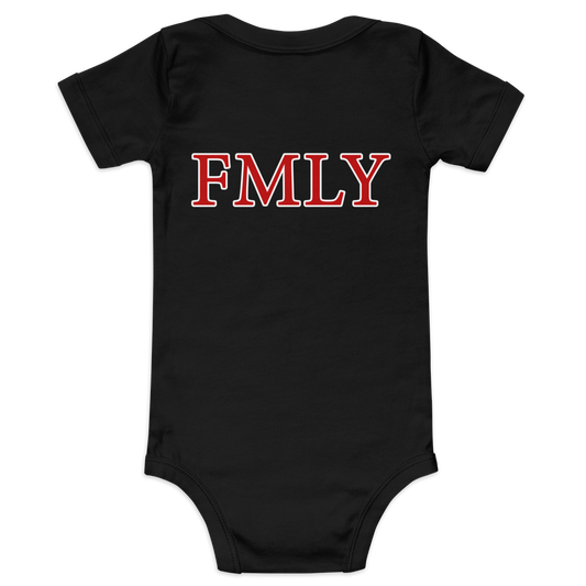 B3rry Big Wheel Red Islandary FMLY Baby short sleeve one piece