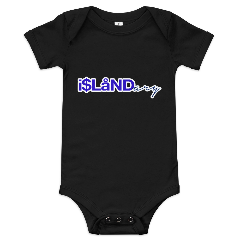 Blue Islandary Baby short sleeve one piece