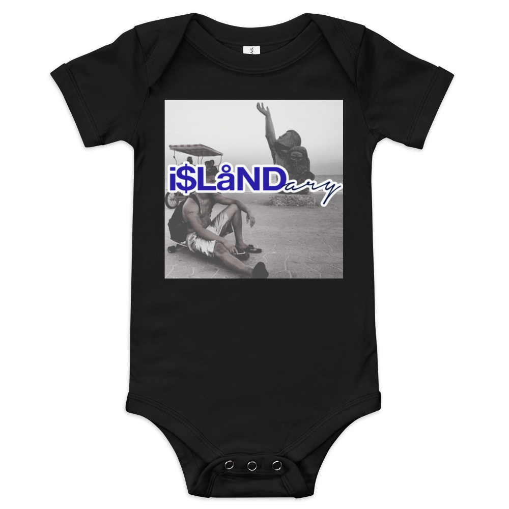 Seawall Blue Islandary FMLY Baby short sleeve one piece