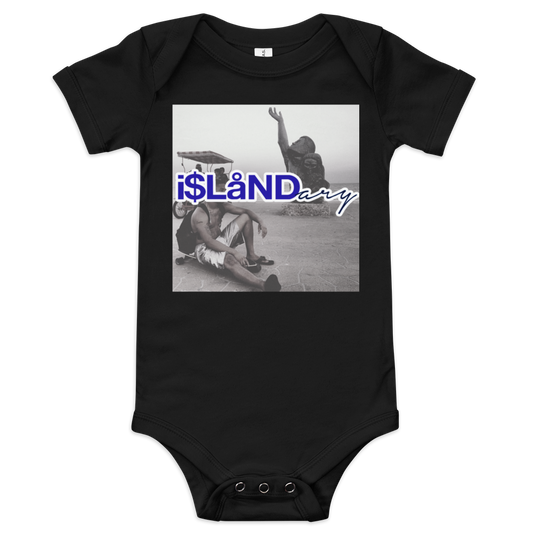 Seawall Blue Islandary FMLY Baby short sleeve one piece