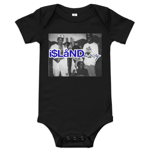 Nightlife Blue Islandary FMLY Baby short sleeve one piece