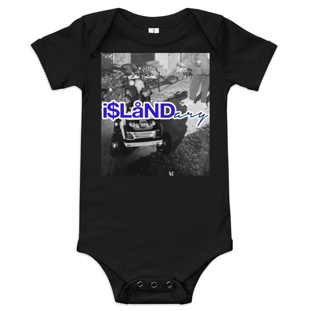 B3rry Big Wheel Blue Islandary FMLY Baby short sleeve one piece