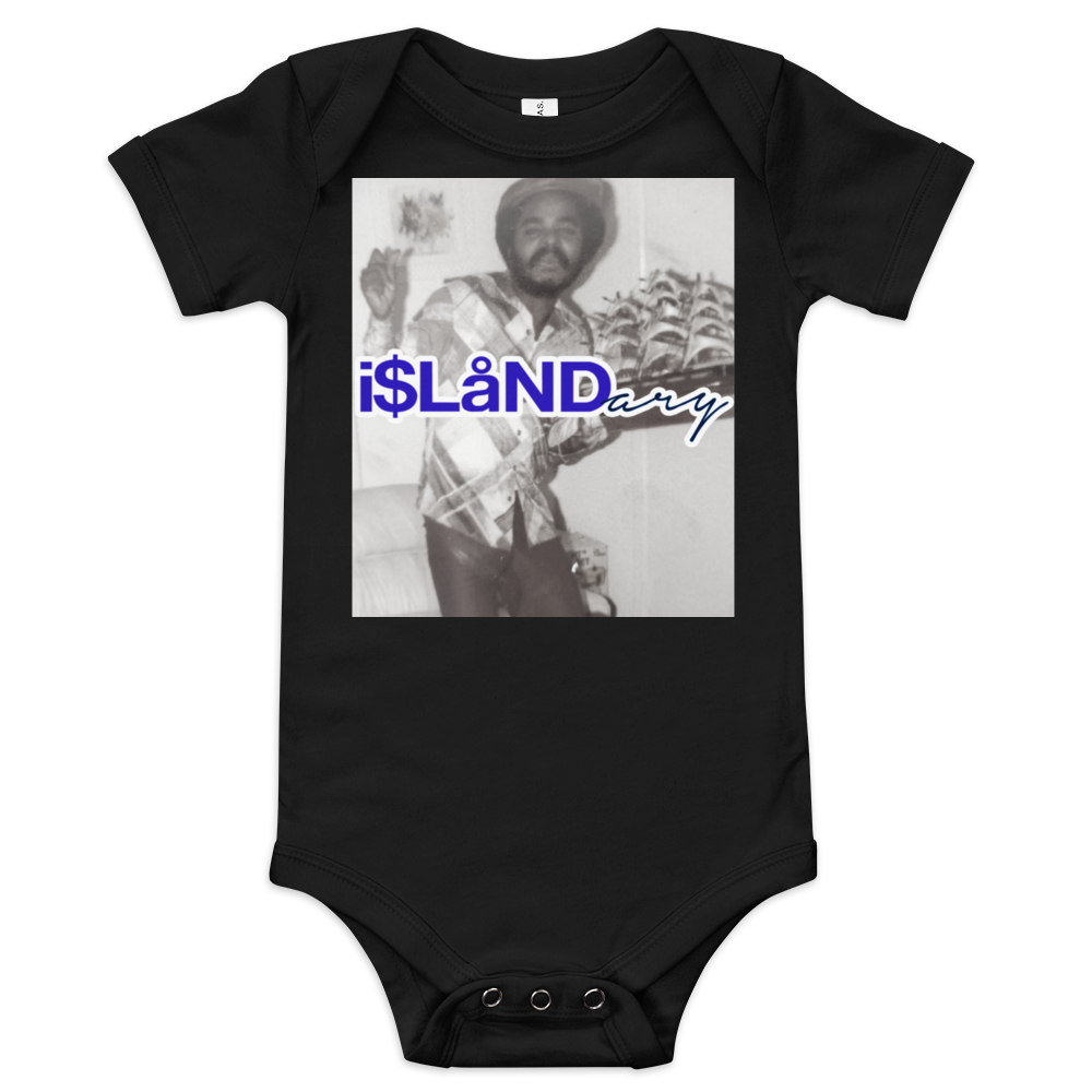 OG JB Blue Islandary FMLY Baby short sleeve one piece