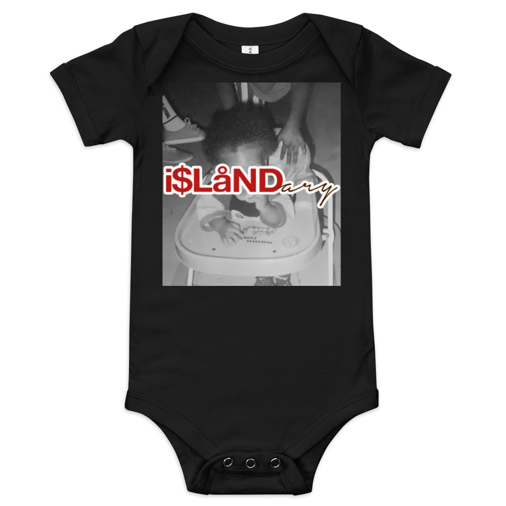 Baby B3rry Red Islandary FMLY Baby short sleeve one piece