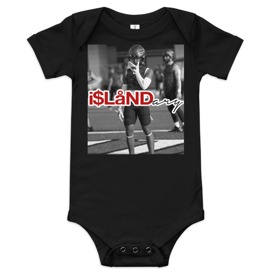 ZP Supercharged Red Islandary FMLY Baby short sleeve one piece