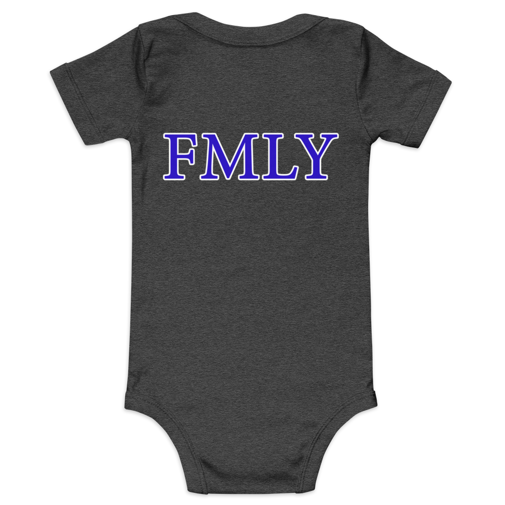 B3rry Big Wheel Blue Islandary FMLY Baby short sleeve one piece