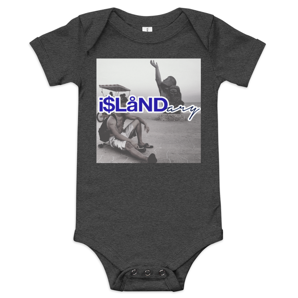 Seawall Blue Islandary FMLY Baby short sleeve one piece