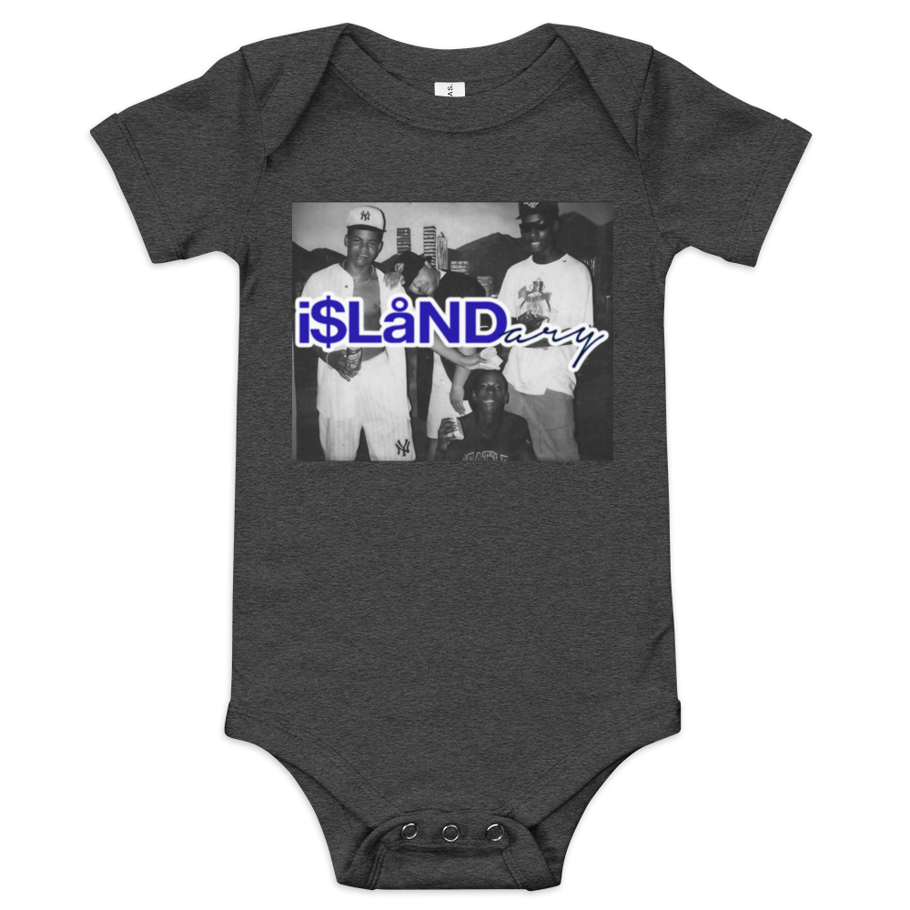 Nightlife Blue Islandary FMLY Baby short sleeve one piece