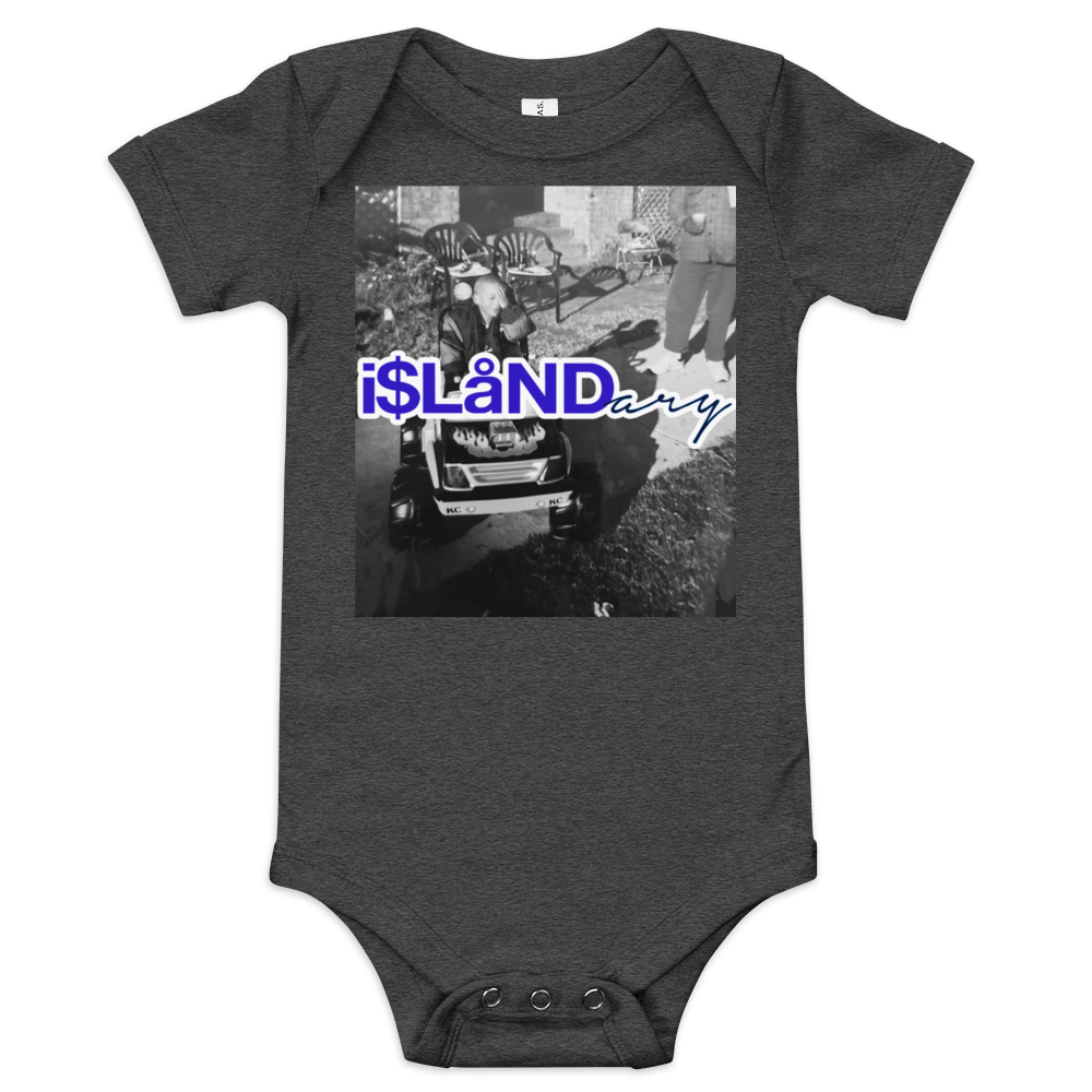 B3rry Big Wheel Blue Islandary FMLY Baby short sleeve one piece