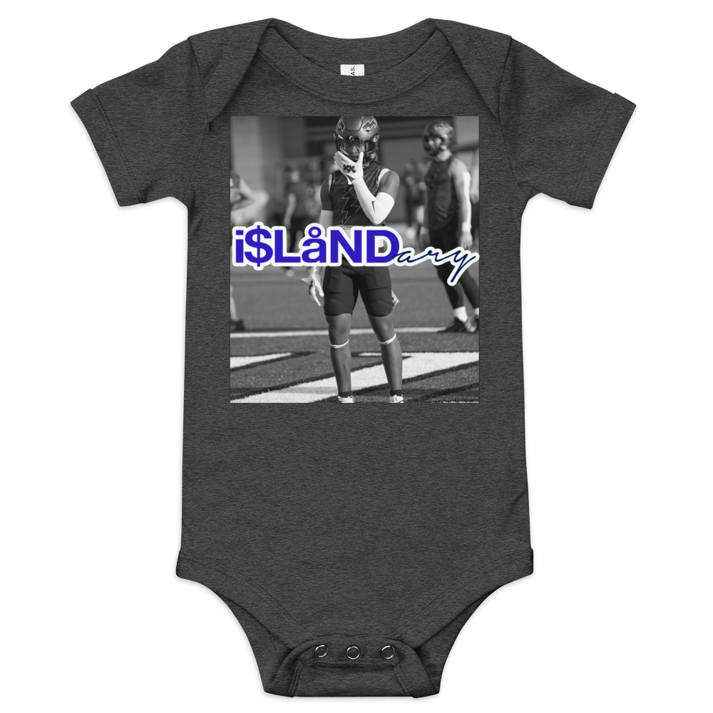 ZP Supercharged Blue Islandary FMLY Baby short sleeve one piece