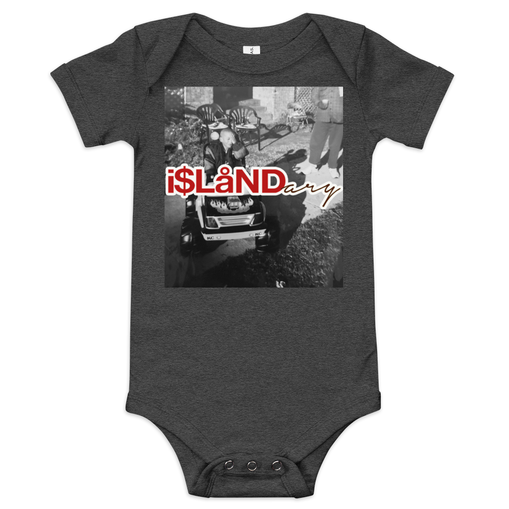 B3rry Big Wheel Red Islandary FMLY Baby short sleeve one piece