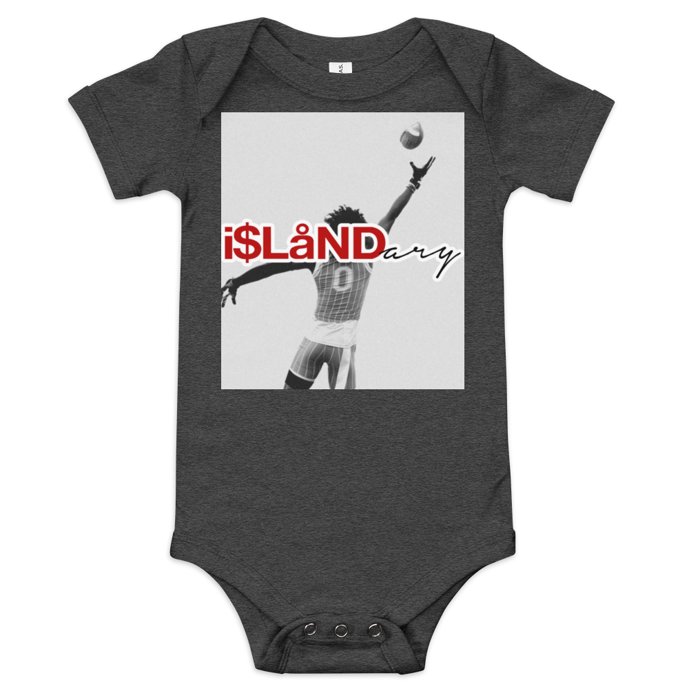 Jonah Ground 0 Red Islandary FMLY Baby short sleeve one piece