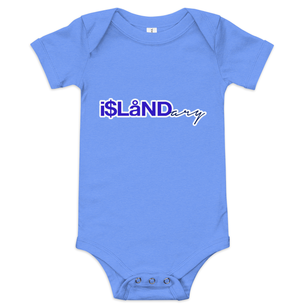 Blue Islandary Baby short sleeve one piece