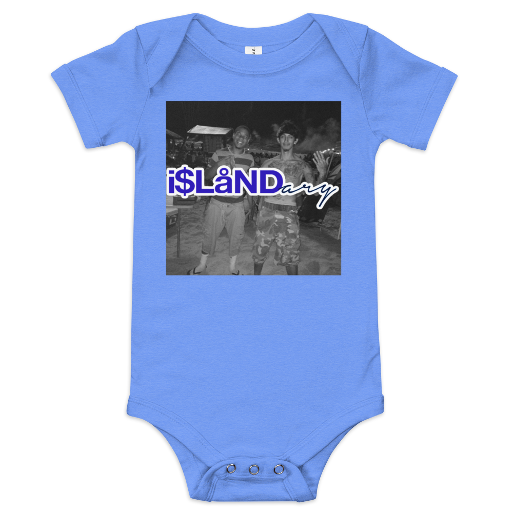 July 4th Blue Islandary FMLY Baby short sleeve one piece