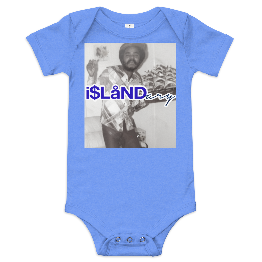 OG JB Blue Islandary FMLY Baby short sleeve one piece