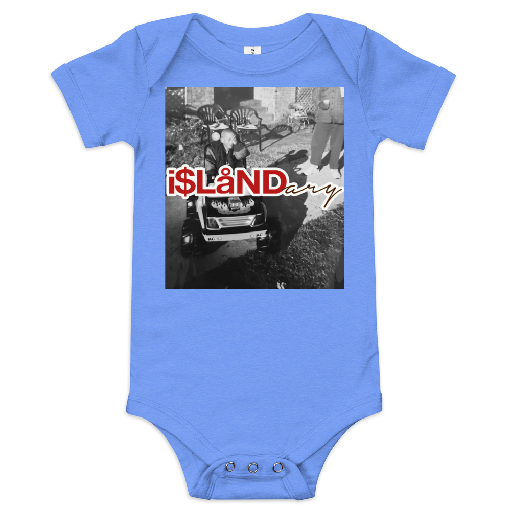 B3rry Big Wheel Red Islandary FMLY Baby short sleeve one piece