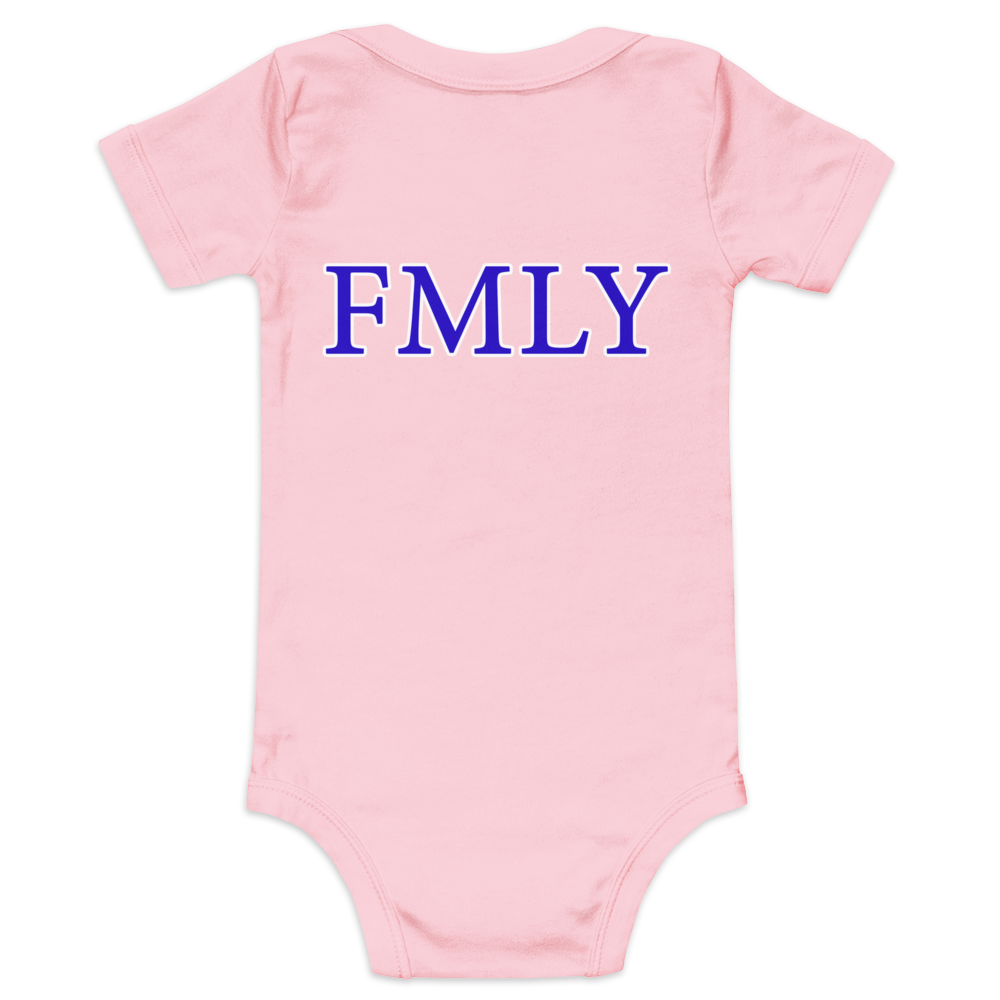 Blue Baby B3rry FMLY Baby short sleeve one piece