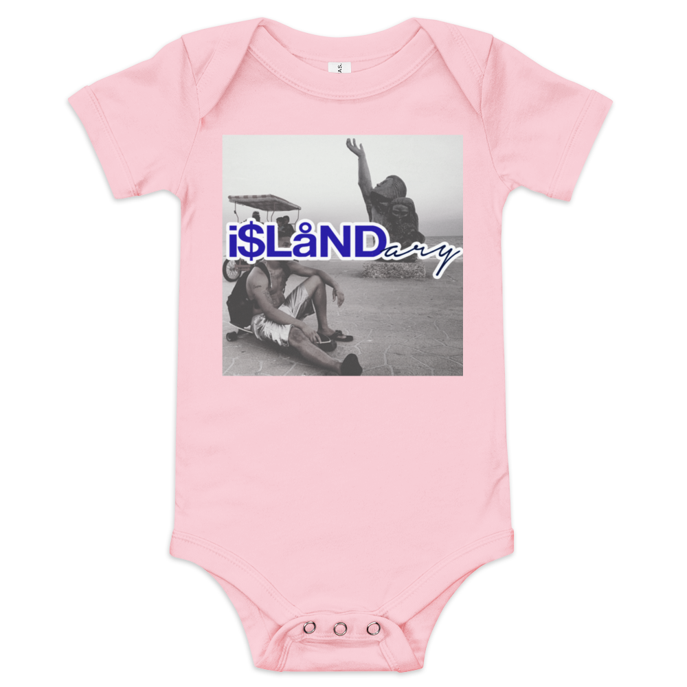 Seawall Blue Islandary FMLY Baby short sleeve one piece