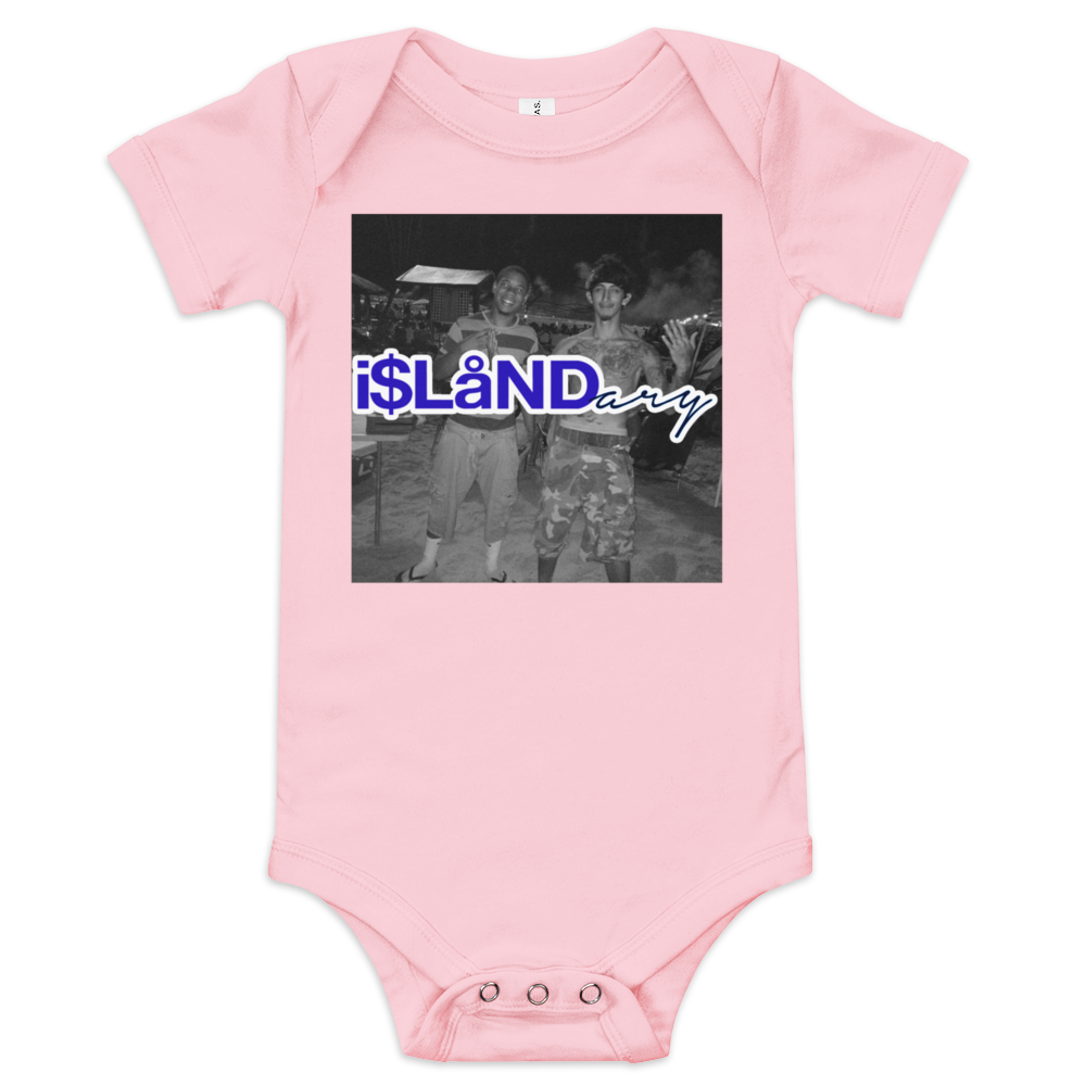 July 4th Blue Islandary FMLY Baby short sleeve one piece