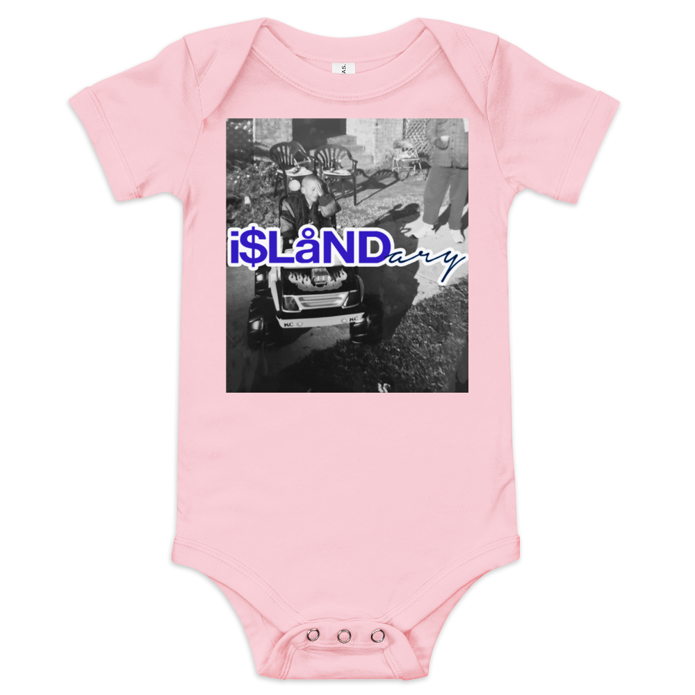 B3rry Big Wheel Blue Islandary FMLY Baby short sleeve one piece