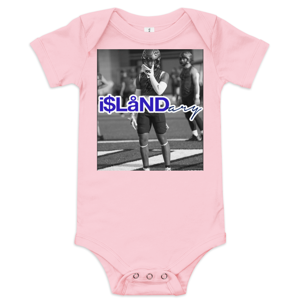 ZP Supercharged Blue Islandary FMLY Baby short sleeve one piece