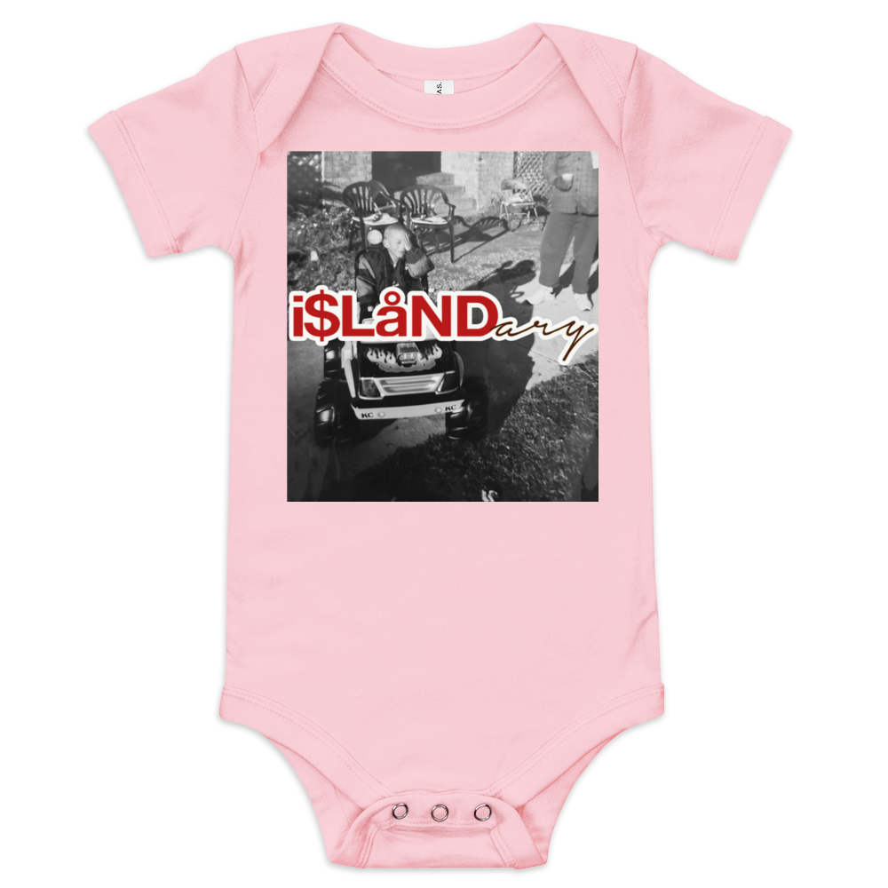 B3rry Big Wheel Red Islandary FMLY Baby short sleeve one piece