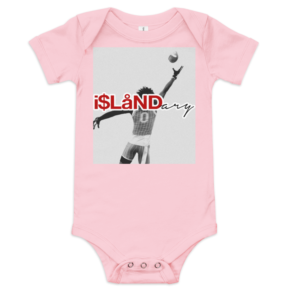 Jonah Ground 0 Red Islandary FMLY Baby short sleeve one piece