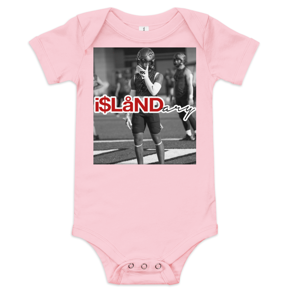 ZP Supercharged Red Islandary FMLY Baby short sleeve one piece