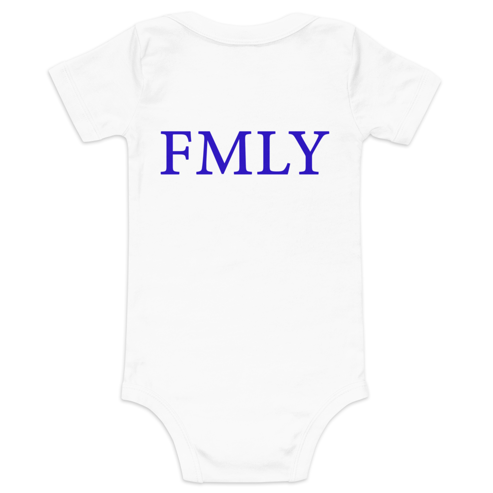 Nightlife Blue Islandary FMLY Baby short sleeve one piece