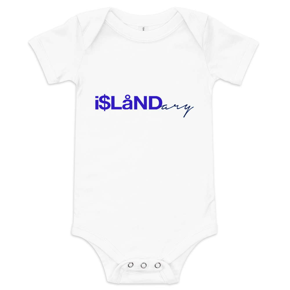 Blue Islandary Baby short sleeve one piece