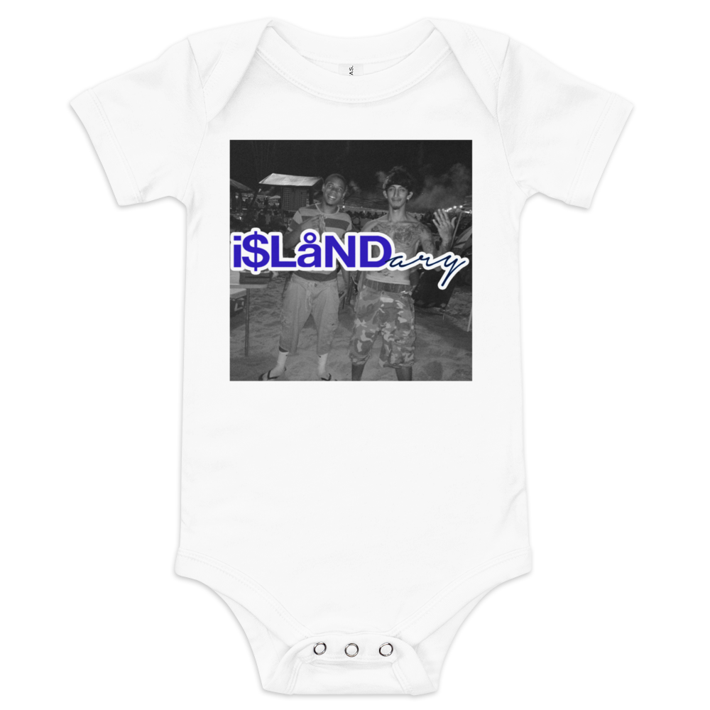 July 4th Blue Islandary FMLY Baby short sleeve one piece