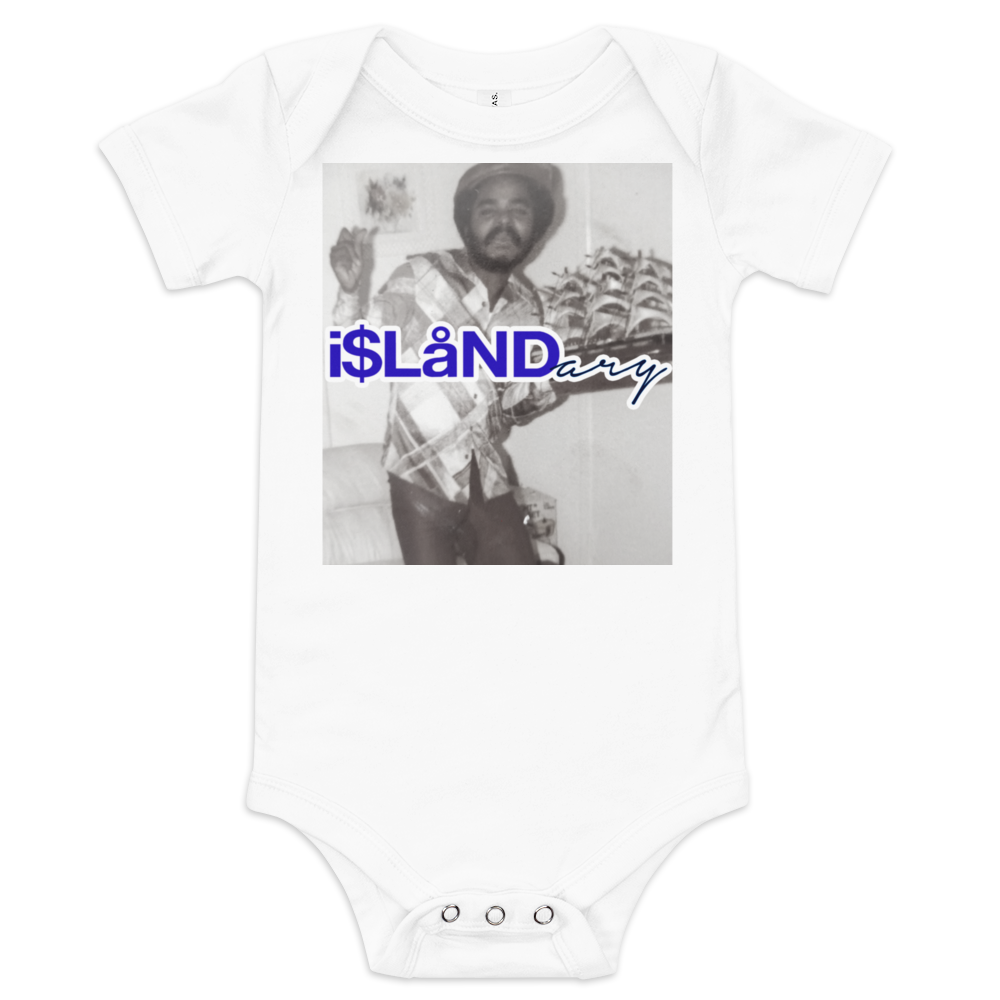 OG JB Blue Islandary FMLY Baby short sleeve one piece