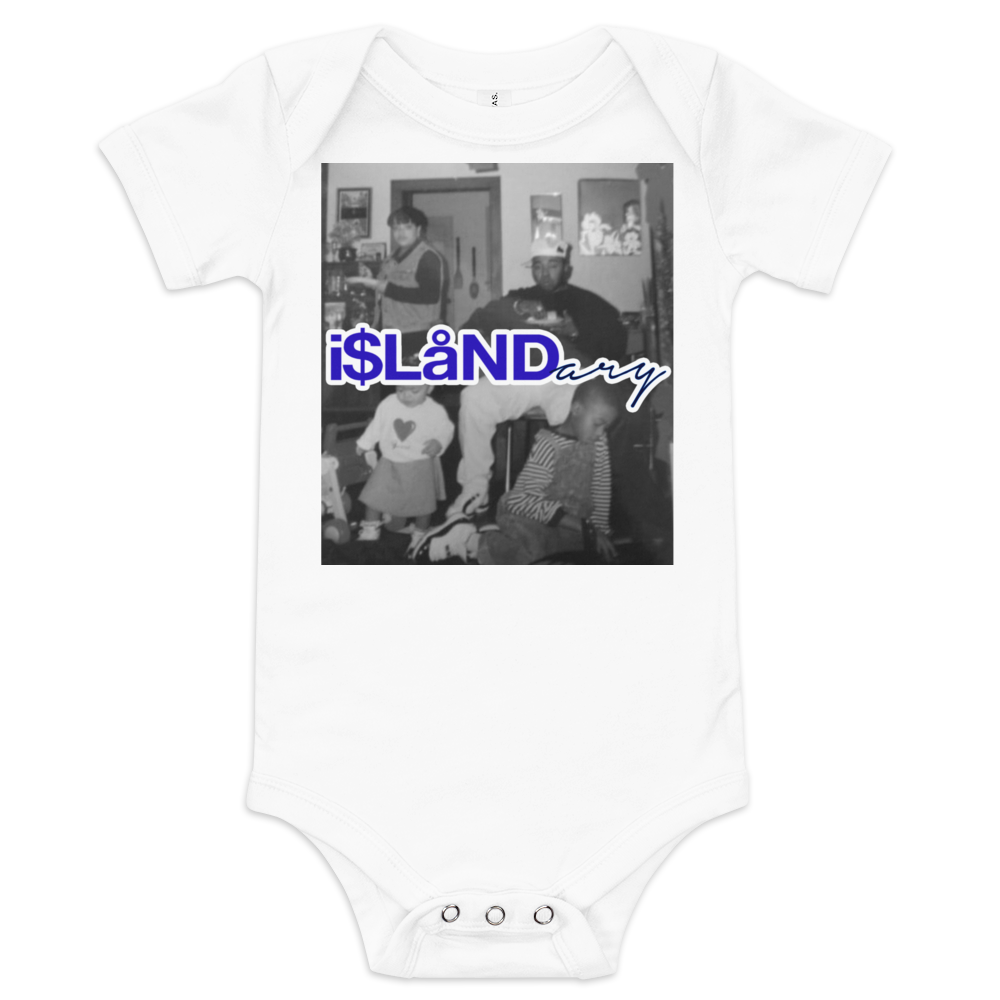 OG Herb Blue Islandary FMLY Baby short sleeve one piece