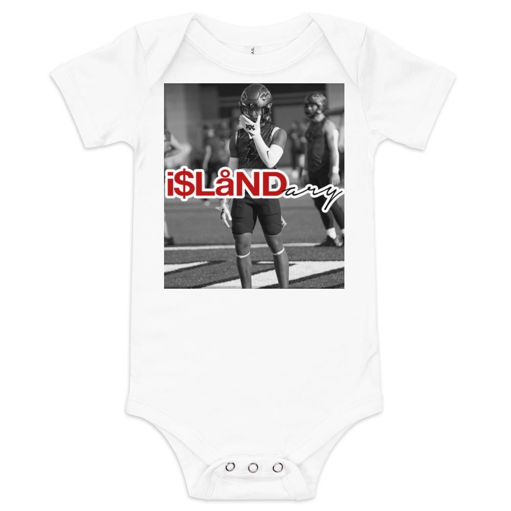 ZP Supercharged Red Islandary FMLY Baby short sleeve one piece