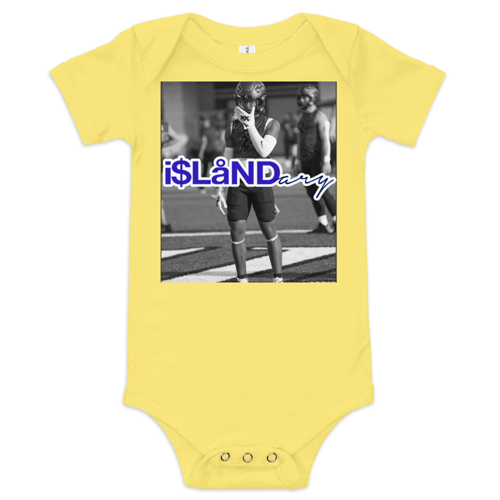 ZP Supercharged Blue Islandary FMLY Baby short sleeve one piece