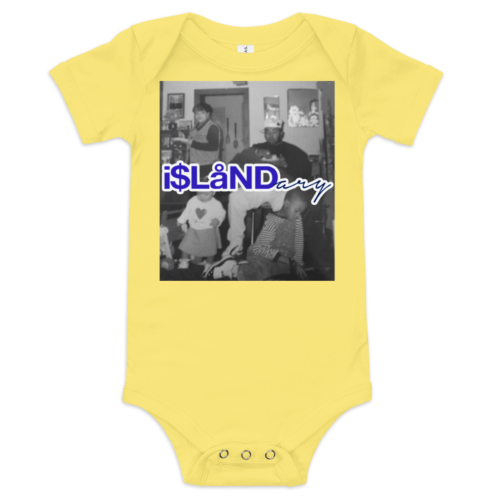 OG Herb Blue Islandary FMLY Baby short sleeve one piece