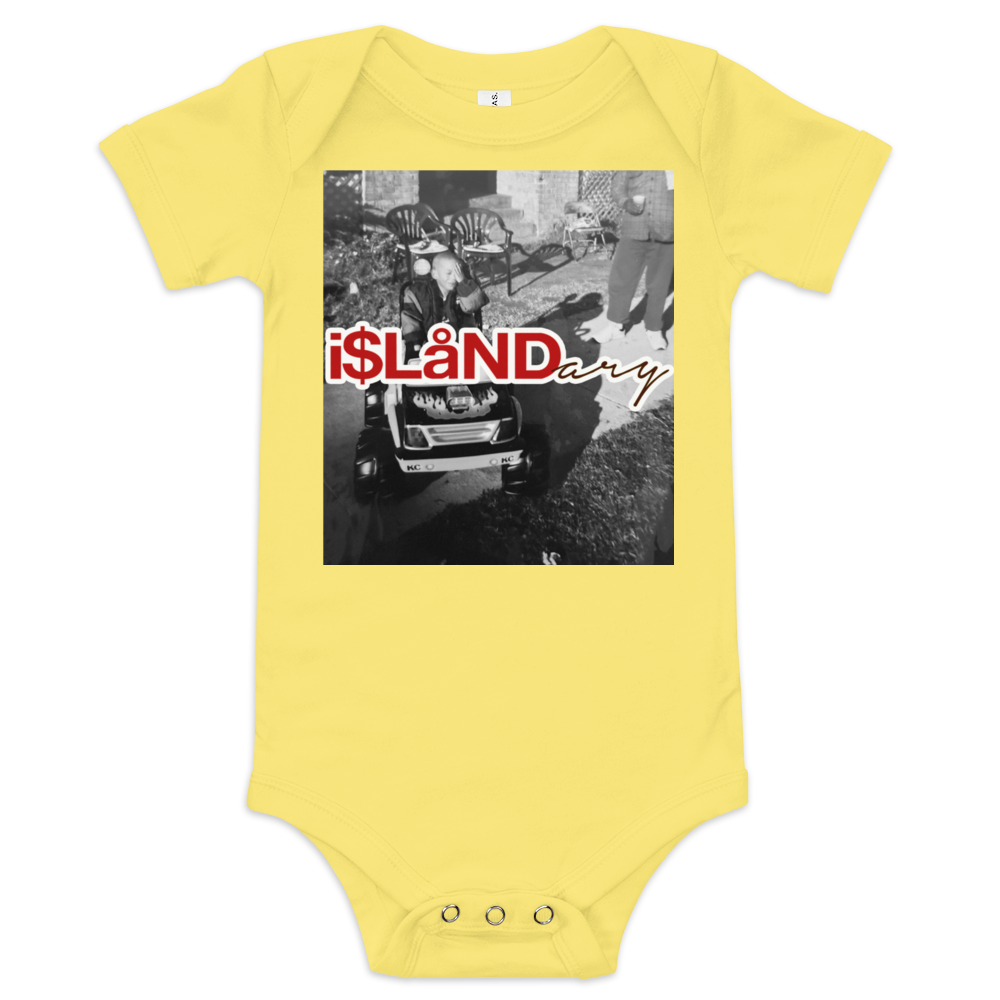 B3rry Big Wheel Red Islandary FMLY Baby short sleeve one piece