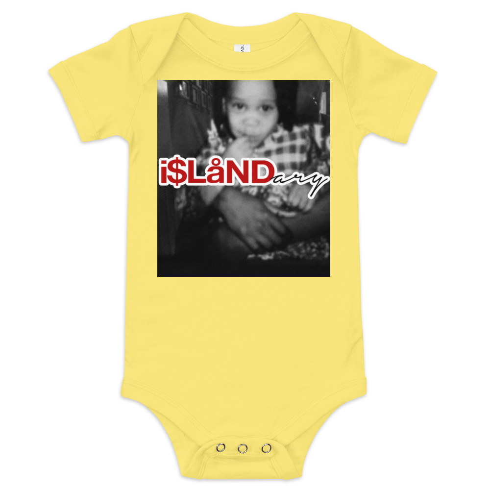 Baby Senda Red Islandary FMLY Baby short sleeve one piece