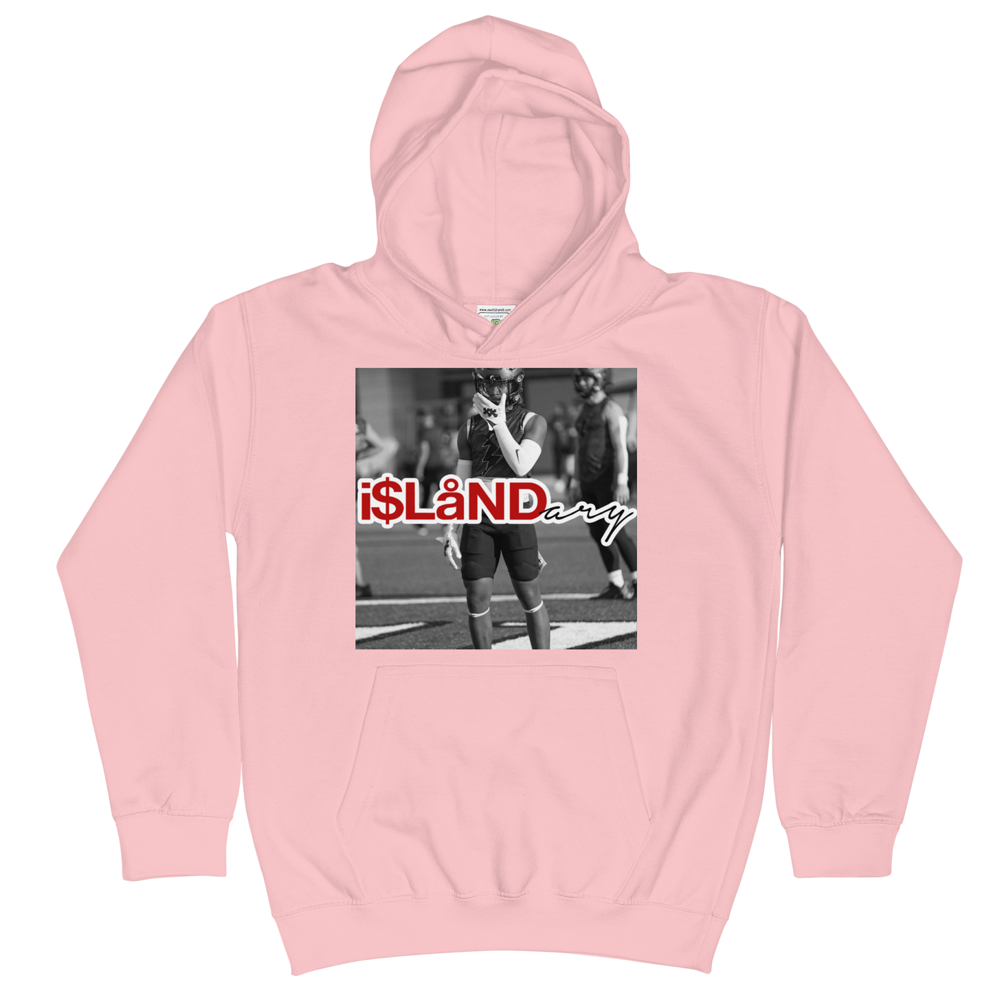 ZP Supercharged Red Islandary FMLY Kids Hoodie