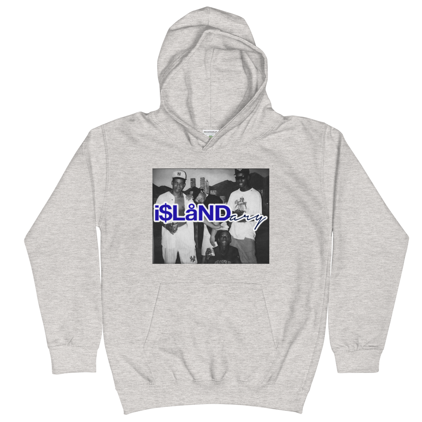 Nightlife Blue Islandary FMLY Kids Hoodie