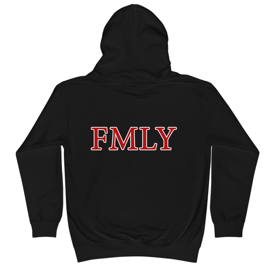 B3rry Big Wheel Red Islandary FMLY  Kids Hoodie