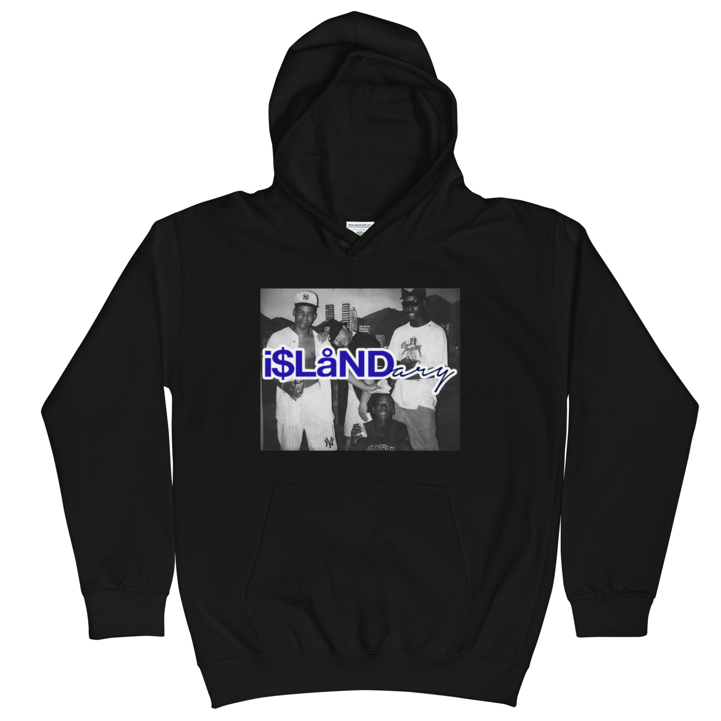 Nightlife Blue Islandary FMLY Kids Hoodie