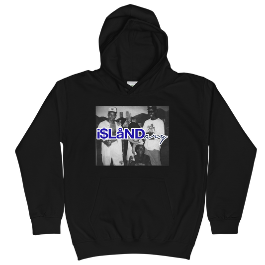 Nightlife Blue Islandary FMLY Kids Hoodie